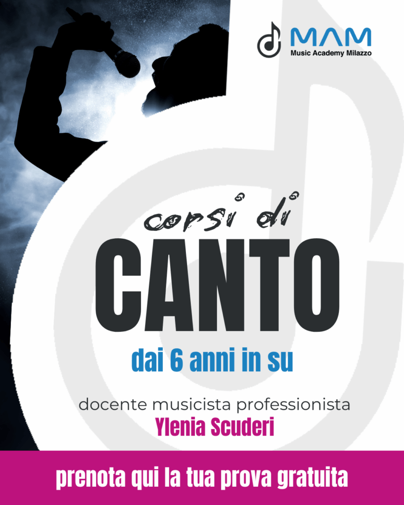 Corso di canto a Milazzo con Ylenia Scuderi – MAM Music Academy Milazzo