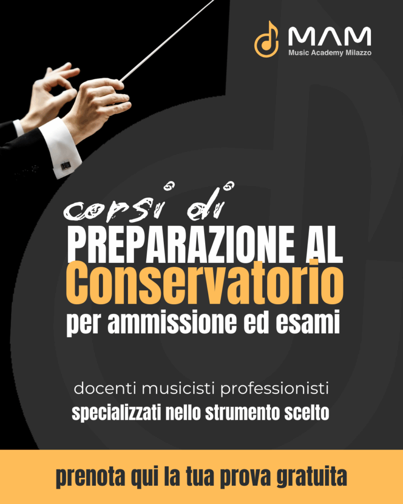 Preparazione all'ammissione in Conservatorio a Milazzo – MAM Music Academy Milazzo