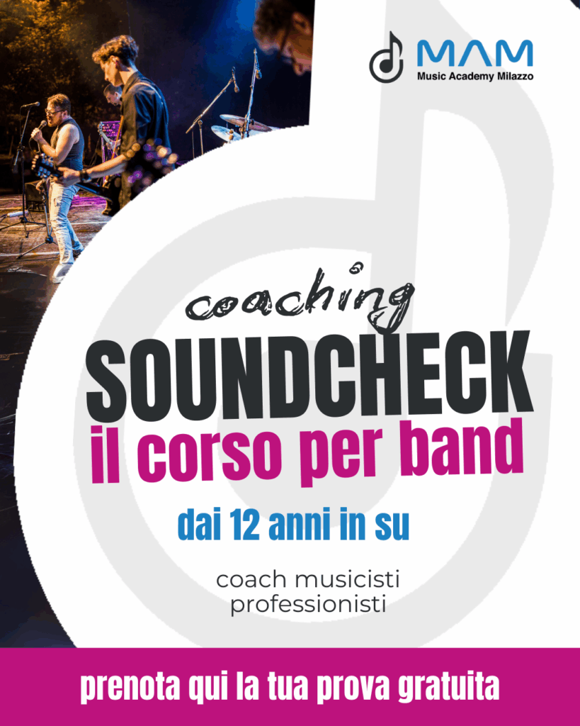 Soundcheck, corso per band a Milazzo – MAM Music Academy Milazzo