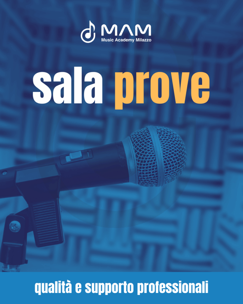 Sala prove a Milazzo – MAM Music Academy Milazzo