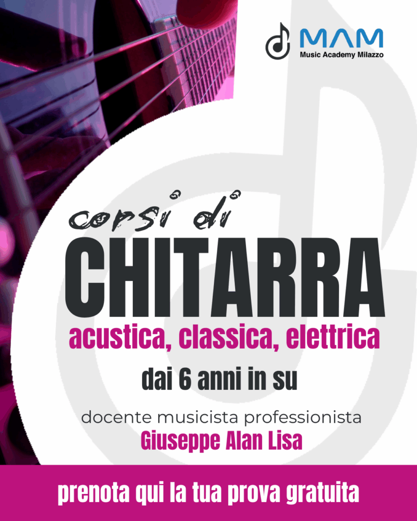 Corso di chitarra a Milazzo – MAM Music Academy Milazzo